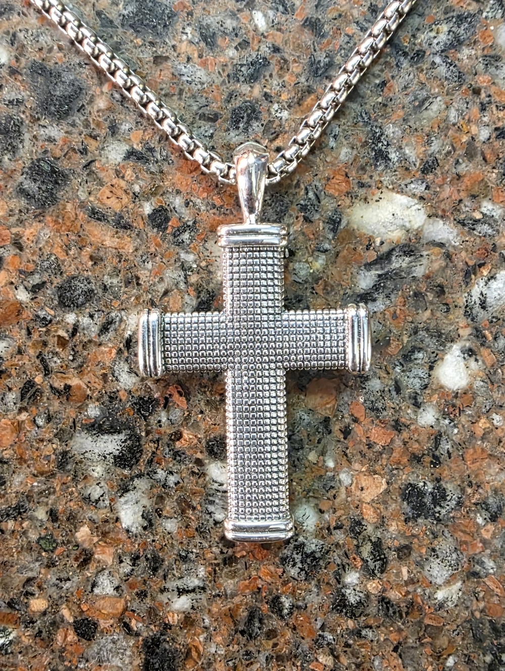 David Yurman Sterling Silver Sky Cross Silver Cross Silver Sky Amulet